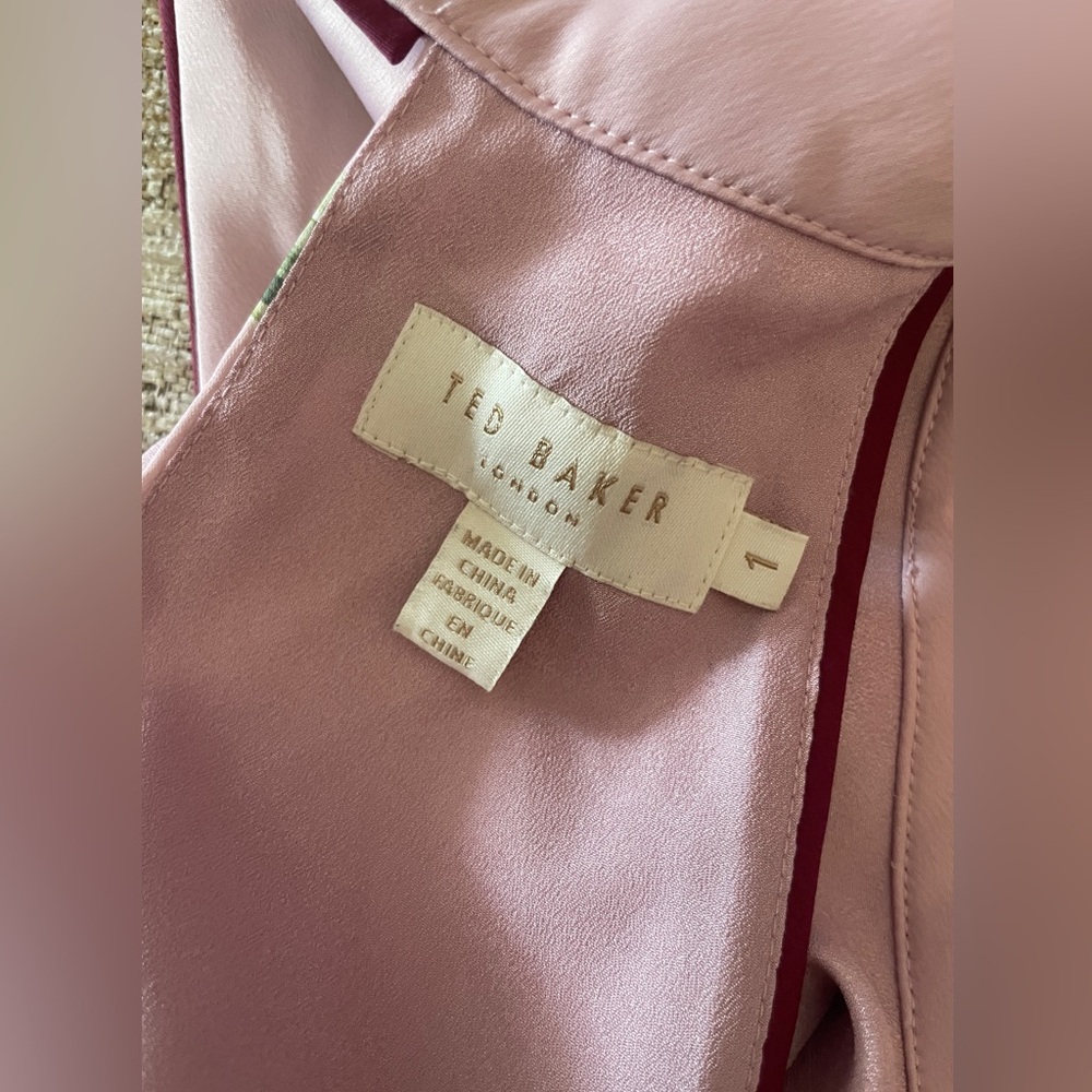 Ted Baker Pink and Burgundy Floral Jumpsuit - Picture 4 of 5